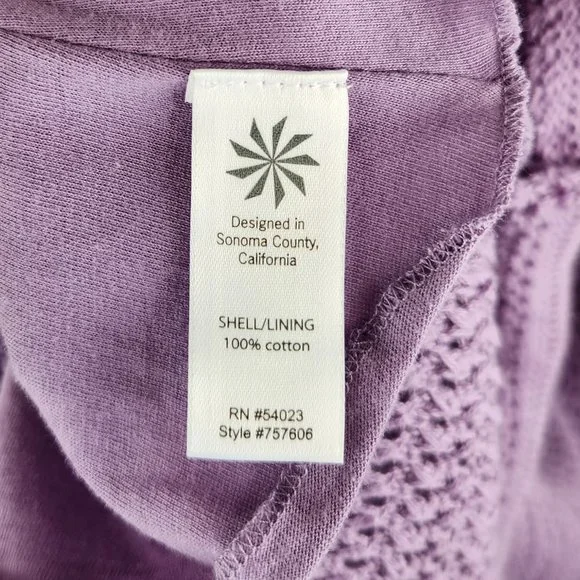 Athleta Purple Kirra Crochet Sleeveless Midi Dress sz M - Picture 6 of 7